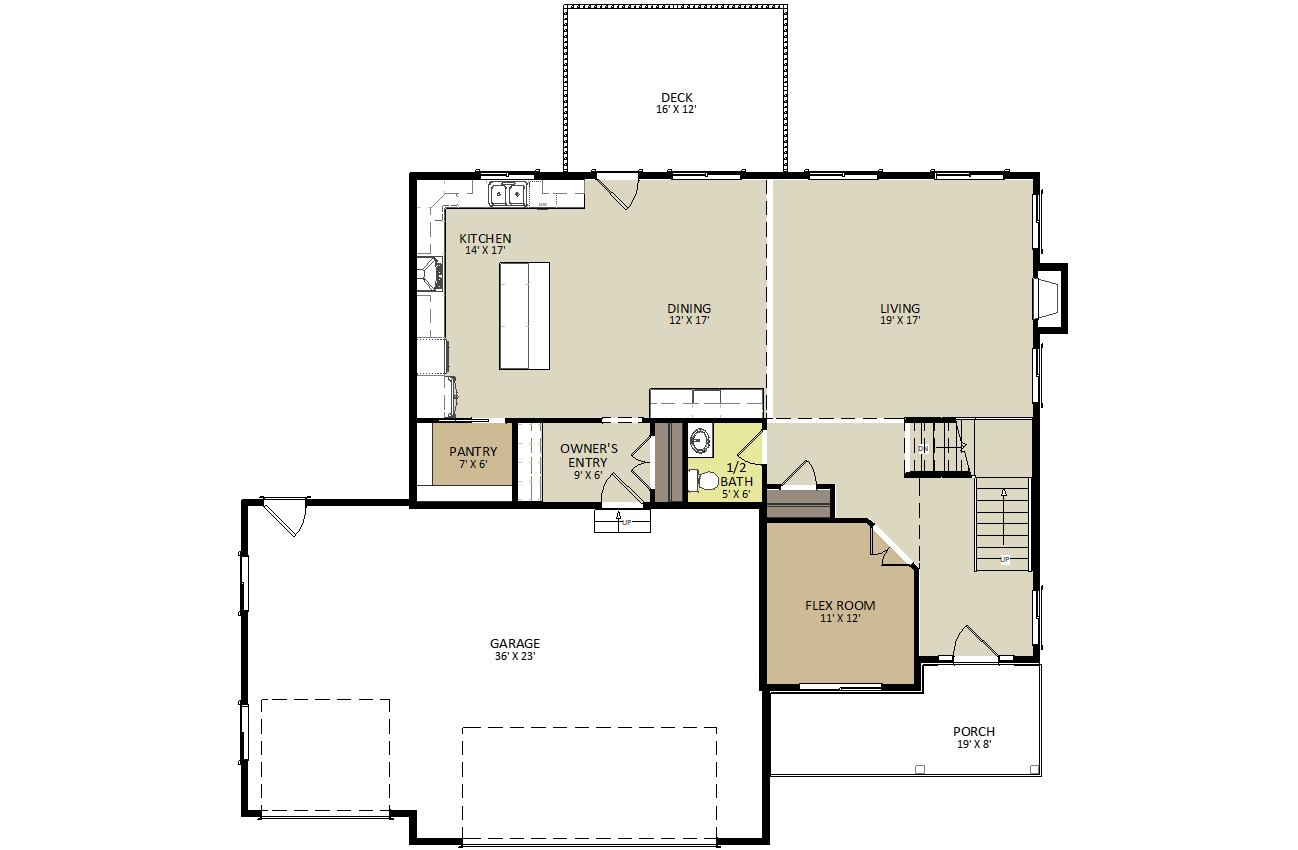 Hudson First Floor Floor Plan